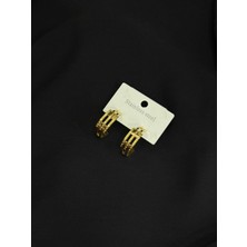 316L Çelik Gold Renk  Küpe