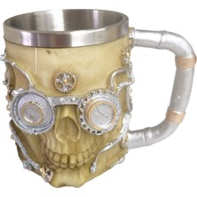 Mixperi Mekanik Kafatası Gamer Kupası - Sıradan Bardakları Npc'lere Bırak, Senin Kupan Karakterini Yansıtsın