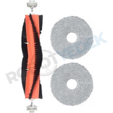 robotyedek Xiaomi S20+ Plus Uyumlu Yedek Ana Fırça ve Mop-3 Parça