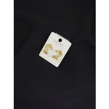 Luxury Gold Renk Taşlı Küpe