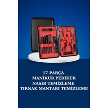 Özbience 17 Parça Taşınabilir Manikür ve Tırnak Bakım Seti, Özel Çanta