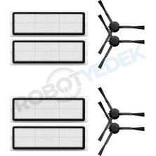 robotyedek Xiaomi S20+ Plus Uyumlu Yedek Hepa Filtre ve Yan Fırça-8 Parça