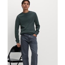 Marks & Spencer Pamuklu Waffle Dokulu Sweatshirt