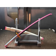 Titrek Toys 18 cm Demon Slayer Mitsuri Kanroji Mini Katana Seti - Hediye Standlı