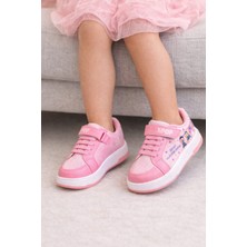 Minibonito Kız Çocuk Desenli Simli Günlük Sneaker Ayakkabı