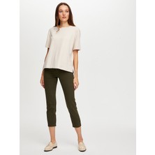 Faik Sönmez Yakası Zincir Düğme Aksesuarlı Kısa Kol T-Shırt W26TSH087