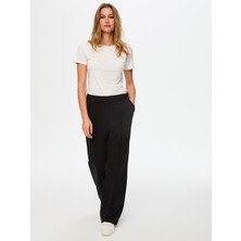 Faik Sönmez Önü Dikiş Detaylı Wide Leg Fit Eşofman Alt W26ESA002