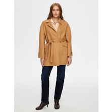 Faik Sönmez Kaşmir Karışımlı Beli Kuşaklı Kaban W26KBN011