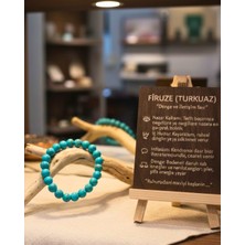 Sufi Tesbih Esans Ve Hediyelik Doğal Firuze (Turkuaz) Taşı Bileklik | Nazar Koruyucu, Denge & Huzur Taşı | El Yapımı Şık Aksesuar
