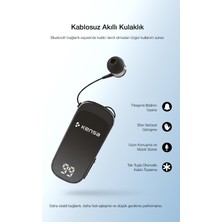 Kensa Makaralı Kulaklık Bluetooth 6.0 | 20 Saat Konuşma | Dijital Ekran | Titreşimli | Hızlı Şarjlı