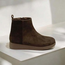 Ametist Brown Siyah Süet Kadın Bot