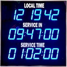 Sanec Pitcommand Yarış Pisti Saniyeli Dijital Kronometre Saat (Kasa Ölçüsü: 60X60 Cm)