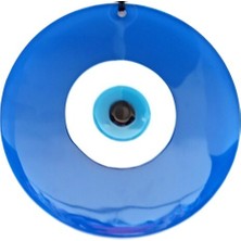 Sesengo Cam Nazar Boncuklu Mavi Renk 20 Santimetre El Yapımı Duvar Süsü