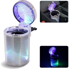 Modifiyum Araç Içi Renkli Işıklı Küllük Renkli Işıklı Kapaklı Araba Küllüğü Oto Küllük Rgb Işıklı