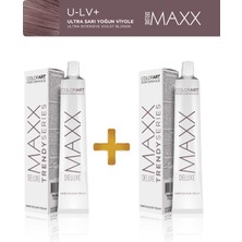 Maxx Deluxe 2'li Trendy Series Tüp Boya 60 ml UL-V+ Ultra Sarı Yoğun Viyole