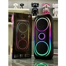 Invicta Çift Speaker Bluetooth Hoparlör(Mikrofonlu) Rgb Işıklı Mikrofonlu,bt/sd/usb Girişli, Su ve Ter Dayanıklı, iç Mekan ve Dış Mekan Kullanımı