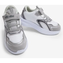 Tonny Black Çocuk Unisex Buz Siyah Eva Faylon Taban Çocuk Unısex Cırtlı Lastik Bağcıklı Spor Ayakkabı