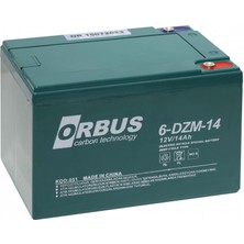Orbus 12V 14AH Elektrikli Bisiklet Aküsü Standart 14 Ah Kapasite ile Güvenilir Performans