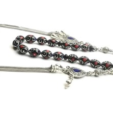 Blackcraft Kızılcık Mercan Oltu Taşı Zaza Tespih