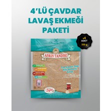 Asrın Tandırı 4'lü Paket ( 4 Paket Paket Ekşi Hamurlu Çavdar Lavaş Tandır Ekmeği (Diyabetik Ekmek) 330 Gr.)
