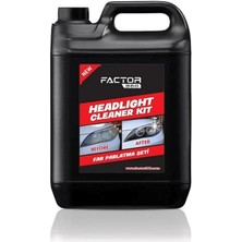 FACTOR360 Buharlı Sararmış Solmuş Far Stop Temizleme ve Parlatma Sıvısı Otomobil Için Yenilenen Formül 500 gr / 1 kg / 5 kg / 20 kg