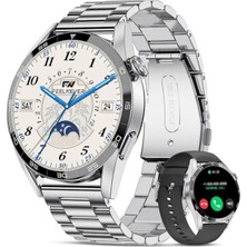 Normadia Gümüş Renkli Erkek Akıllı Saat, Nfc, Android ve Ios Uyumlu, Şık Tasarım