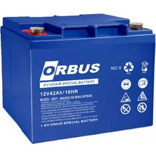 Orbus 12V 42AH Engelli Araç Aküsü