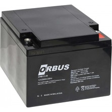 Orbus 12V 26AH Kuru Akü