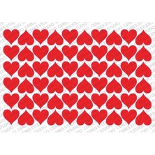 Ceres Studio Kalp Sticker Etiket - 5 Sayfa 300 Kalp