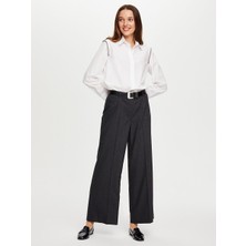 Faik Sönmez Önü Ütü Izli Wıde Leg Fıt Yünlü Pantolon W26PNT024