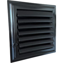 Canowe 45X45 Siyah Banyo Menfezi Plastik