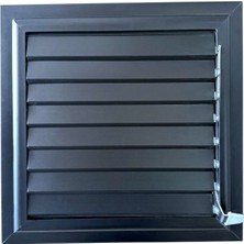 Canowe Antrasit 45X45 cm Alüminyum Menfez