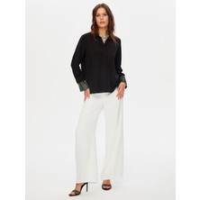 Faik Sönmez Kolları Boncuk Payet Işli Şık Gömlek W26GML011