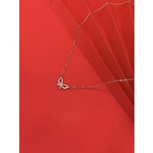 Zirkon Taşlı Kelebek Kolye