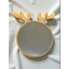 Kılıç Ahşap CNC&LAZER Dekoratif Duvar Aynası 30X24 cm – Modern Tasarım – Şeffaf Ahşap & Ceviz Renk Seçenekli