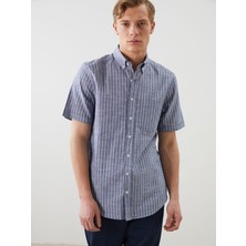 Lc Waikiki Yeni Sezon Regular Fit Çizgili Erkek Gömlek