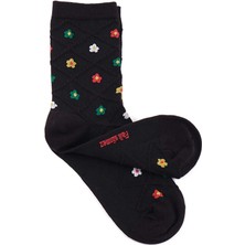 Faik Sönmez Baklava Çiçek Jakarlı Soket Çorap W26CRP016