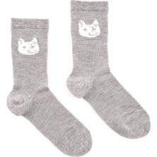 Faik Sönmez Kedi Jakarlı Soket Çorap W26CRP015