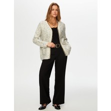 Faik Sönmez Simli Triko Ceket Hırka W26TRH006