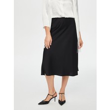 Faik Sönmez Beli Lastikli Krep Saten Etek S26ETK001