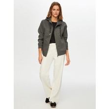 Faik Sönmez Relax Baskı ve Taş Detaylı Kapüşonlu Sweatshirt W26SWT010