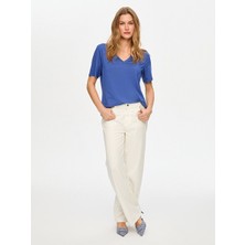 Faik Sönmez V Yaka Kısa Kol  T-Shırt S26TSH001