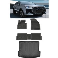 Sahler Tiggo 7 2025 ve Sonrası Makyajlı Kasa 4.5d Paspas Rizline 3D Bagaj Havuzu