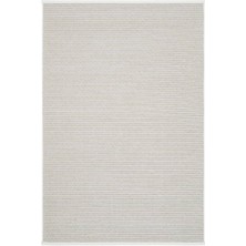 Cool Halı Marcos Krem Rengi Düz Renk Makinede Yıkanabilir Kaymaz Taban Dokuma Ince Yazlık Mutfak Kilimi