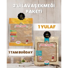 Asrın Tandırı 2'li Paket (1 Paket Ekşi Hamurlu Tam Buğday Lavaş Ekmeği - 1 Paket Ekşi Hamurlu Yulaf Lavaş Ekmeği)