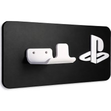 Yapı3D Playstation Oyun Kolu Duvar Askısı | Ps5 Dualsense Uyumlu | Dekoratif Siyah Gamepad Standı