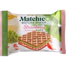 Beyoğlu Çikolata Beyoğlu Matchico Çilek Parçacıklı Frambuaz ve Matcha Kremalı Çikolatalı Gofret*12 Adet