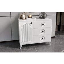 Guneystore Oslo Komple Mdf Beyaz Şifonyer