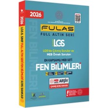 Karakutu Yayınları 2026 8.Sınıf Full LGS Altın Seri (Fulas) Fen Bilimleri Meb Çıkmış Soru Bankası Modüler Seti Çözümlü