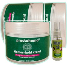 Proctohemo 3 Adet 100 ml Analbakım Kremi + Çörek Otu Yağı Yağı 30 ml